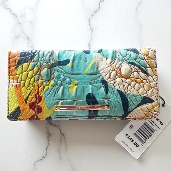 Brahmin Ady Wallet - Retro Jungle Melbourne Leather - NWT - GREAT Wallet - Picture 1 of 5